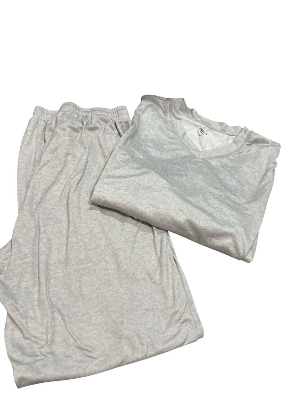 Gap Body Pajama Set LS V Neck Women’s Size L Gray